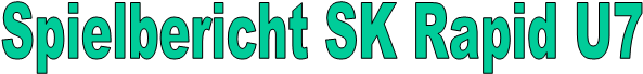 Spielbericht SK Rapid U7